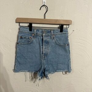 Levi’s 501 Denim Highwaisted Short Shorts